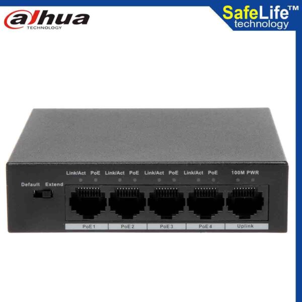 Buy good DAHUA PFS3005-4P-58 4 port digital video recorder in Bangladesh - Safe Life Technology