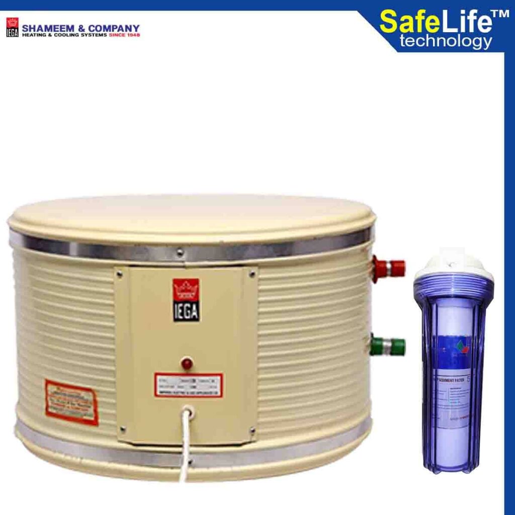 IEGA 10 Gallon Floor Mount Electric Water Heater with Safety Filter